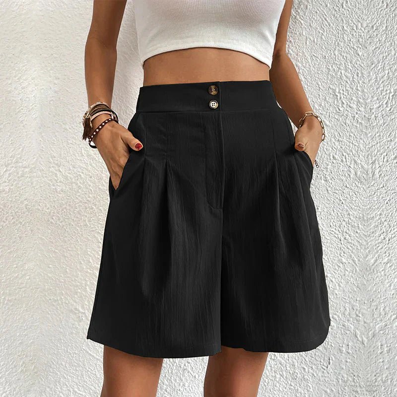 Chelsie - Effortless High-Waist Shorts