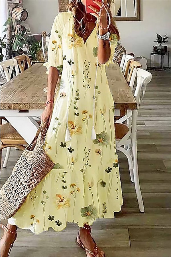 Chanty - Boho Floral Maxi Dress